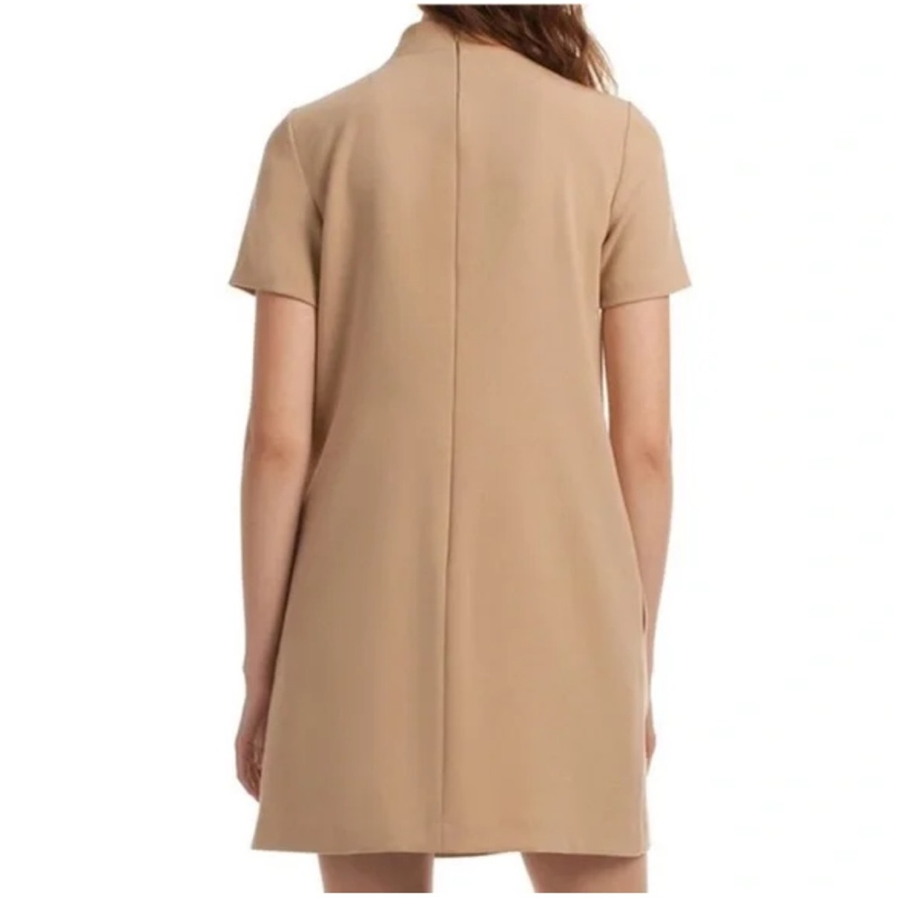 NWT Trina Turk Dress Camel Choker Short Sleeve Mini Dress - Picture 10 of 10